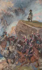 Wojciech Kossak, Vive L'empereur, 1915, olej, płótno