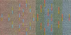 Grzegorz Mroczkowski, Kompozycja 5A i 5B, 2020, (dyptyk) tempera żółtkowa, płótno