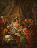Franciszek Paderewski, Pokój chocimski, 1799, olej, płótno dublowane