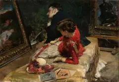 Leon Wyczółkowski, Obrazek jakich wiele, 1883, olej, płótno