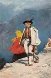 Panorama „Tatry” by Władysław Wankie Włodzimierz Tetmajer, 1896, olej, płótno, sold Dec 2022