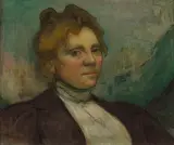 Władysław Ślewiński, Portret Bronisławy Danyszowej (Portrait de Madame Danysz), ok. 1897, olej, płótno