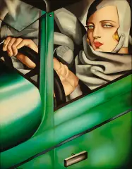 Tamara Łempicka, Autoportret w zielonym Bugatti, 1932/1994, serigrafia barwna, papier