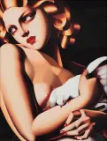 Tamara Łempicka, Kobieta z gołębiem, 1931/1996
