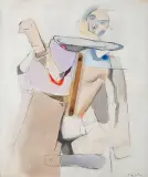 Tadeusz Kantor, Le Portrait Embaile, 1978, akryl, płótno