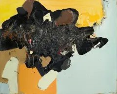 Informel by Tadeusz Kantor, 1962, olej, płótno, sold Dec 2022