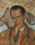 Stanisław Ignacy Witkiewicz, Portret Stefana Zwolińskiego, 1931, pastel, papier