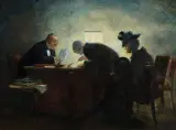Menno van Meeteren Brouwer, U notariusza, olej, płótno