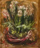 Kwiaty by Zygmunt Menkes, olej, płótno, sold Mar 2023