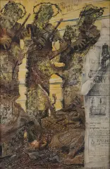 Bronisław Linke, Misterium, 1947, akwarela, gwasz, papier