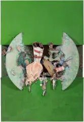 Aleksander Kobzdej, Chexbres I, 1968, technika własna, płótno