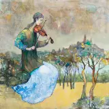 Franciszek Maśluszczak, Oda do radości, 2004, akryl, płótno