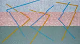 Grzegorz Mroczkowski, Trzy wejścia, 2012, płótno, tempera żółtkowa