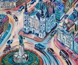 Łódź by Edward Dwurnik, 2018, olej, płótno, sold Jun 2023