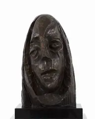 Wojciech Fangor, Głowa bolesna, 1948, brąz, podstawa granitowa