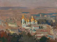 Jan Stanisławski, Kijów, olej, tektura