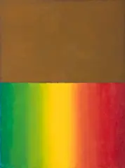 Stefan Gierowski, Ob. DCVI, 1990, olej, płótno
