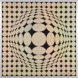 Vega by Victor Vasarely, folia, szablon, płyta, sold Oct 2023