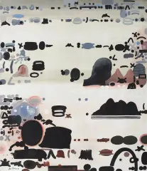 Jan Tarasin, NARODZINY PRZEDMIOTÓW XIV, 1997, olej, płótno