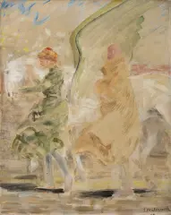 Pegaz by Jacek Malczewski, olej, deska, sold Dec 2023