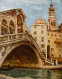 Józef Pankiewicz, Ponte Rialto, 1931, olej, deska