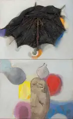 Tadeusz Kantor, Schwarzes emballage, 1970, asamblaż, płótno