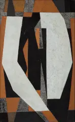 Józef Jarema, Kompozycja, 1974, technika własna, płyta