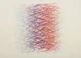Kompozycja by Wojciech Fangor, 1972, pastel, papier, sold Dec 2023