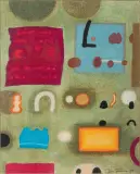 Jan Tarasin, Rejestry, 1988, gwasz, pastel, papier