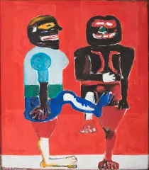 Eugeniusz Markowski, 2 Osoby - 5, 1993, olej, płótno