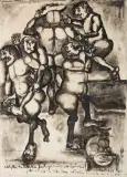 Eugeniusz Markowski, Bez tytułu, olej, folia