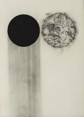 Marek Chlanda, Ćwiczenie medytacyjne, 2004, węgiel, ołówek, papier