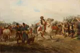 Ludwik Gędłek, Targ na Starym Kleparzu, olej, deska