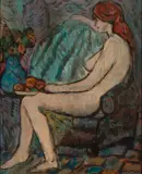 Jerzy Fedkowicz, Akt, 1950, olej, płótno