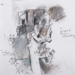 Tadeusz Kantor, Nürnberg, pastel, tusz, papier