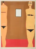 Jerzy Nowosielski, Kobiety z lustrem, 1997, serigrafia barwna, papier