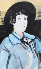 Paulina Olowska, Nina, 2004, akryl, płyta drewniana na autorskim stelażu