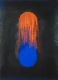 Paweł Korab Kowalski, Splash down, 2021, akryl, pigment, płótno