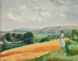 Wojciech Weiss, Pejzaż letni, olej, płótno