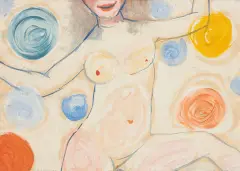 Andrzej Wróblewski, Ilustracja do Różewicza (Ilustracja do poematu Różewicza "Równina"), 1954, akwarela, gwasz, papier