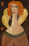 Henryk Płóciennik, Portret kobiety, lata 50. XX w., olej, płótno