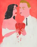 Włodzimierz Pawlak, Kochać jak to łatwo powiedzieć, 1986, olej, płótno