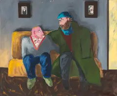 Paweł Kowalewski, Moi przyjaciele na tle moich przodków, 1988, olej, płótno