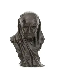 Naoum Aronson, Portret matki artysty, po 1900, brąz patynowany