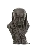 Naoum Aronson, Portret matki artysty, po 1900, brąz patynowany