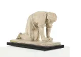 Janina Reichert-Toth, Alegoria pracy, po 1944, gips, podstawa drewniana