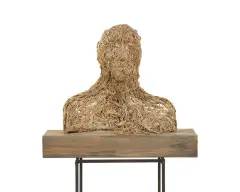 Magdalena Abakanowicz, z cyklu Anatomia, 2009, drewno, włókno jutowe, żywica