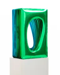 Oskar Zięta, The Cave (prototyp), 2017, stal nierdzewna polerowana i lakierowana, technika FiDU