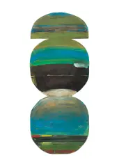 Bez tytułu by Jan Berdyszak, 1963, gwasz, olej, papier, sold Mar 2025