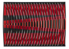 Jan Ziemski, Interferencje, 1969, akryl, płyta pilśniowa